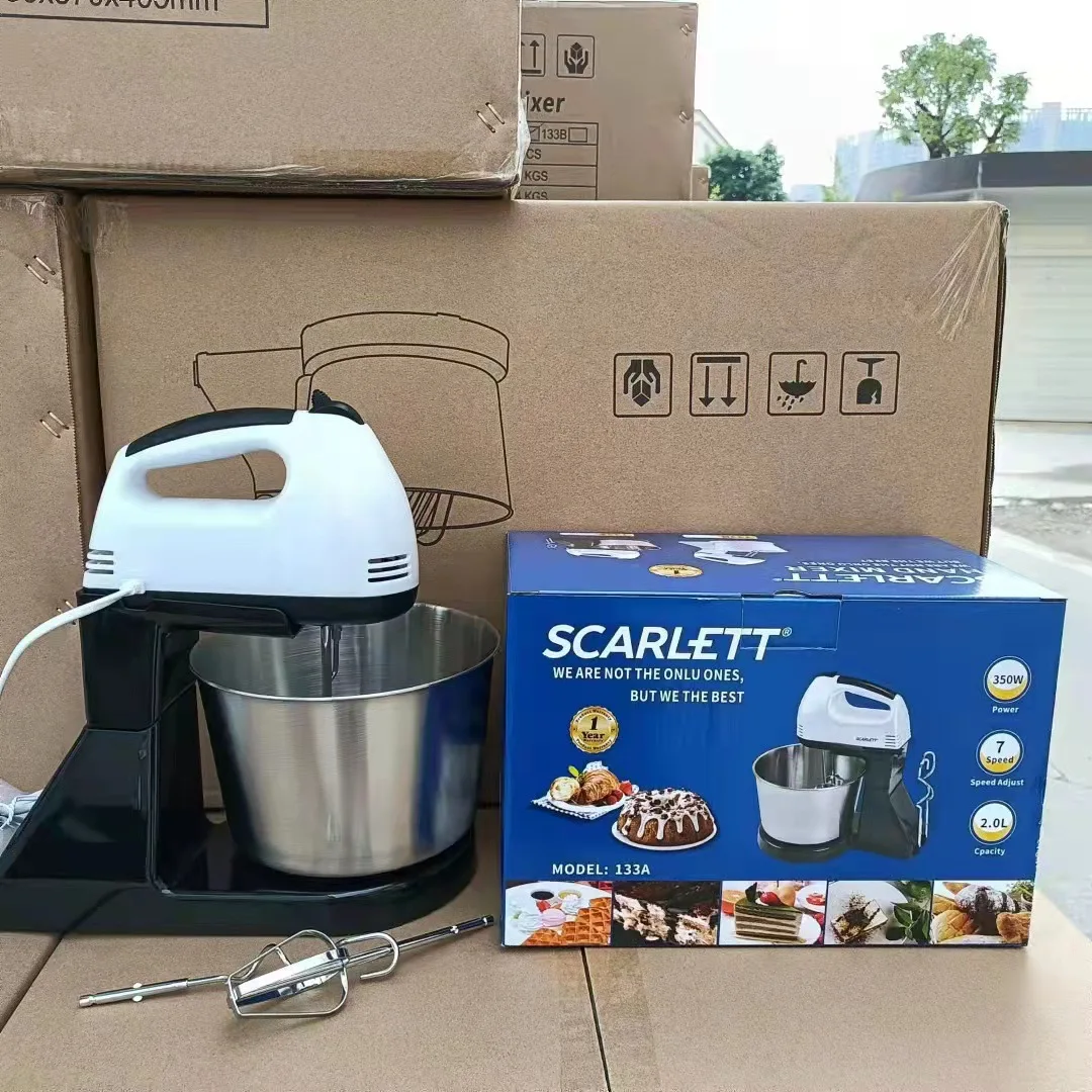 2L Scarlett 260watt Electric Speed Cake Mixer Free Spare Parts