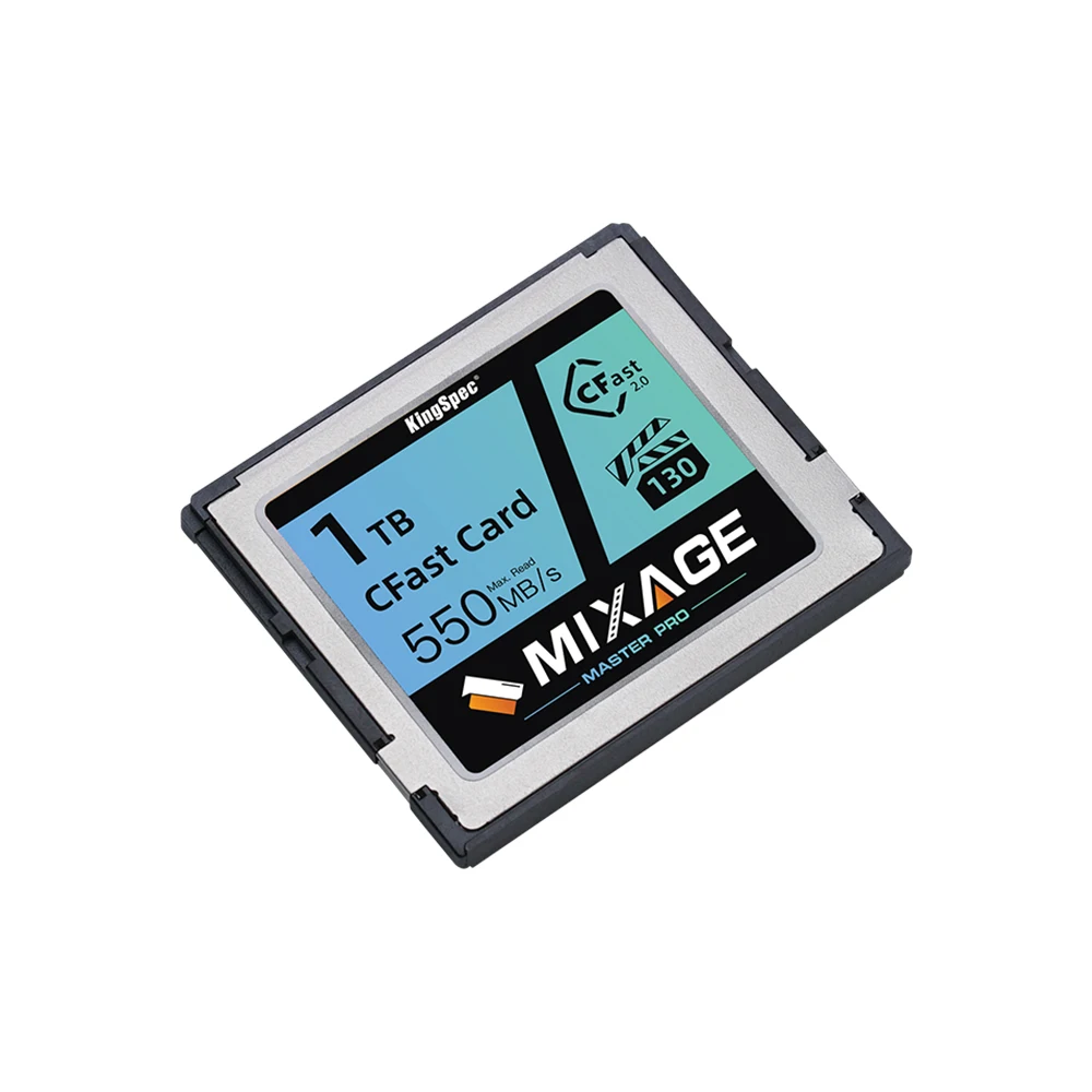 KingSpec High Performance Camera Memory Card Cfast 2.0 SATA3 Interface 256GB 512GB 1TB Cfast Card for 4k Video