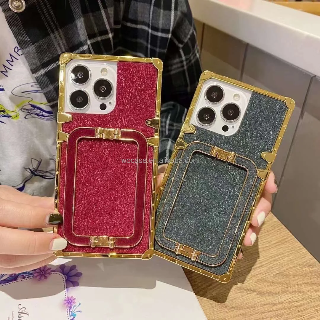 Wholesale 2022 Catwalk Square Trunk Flora Luxury Cover for iPhone