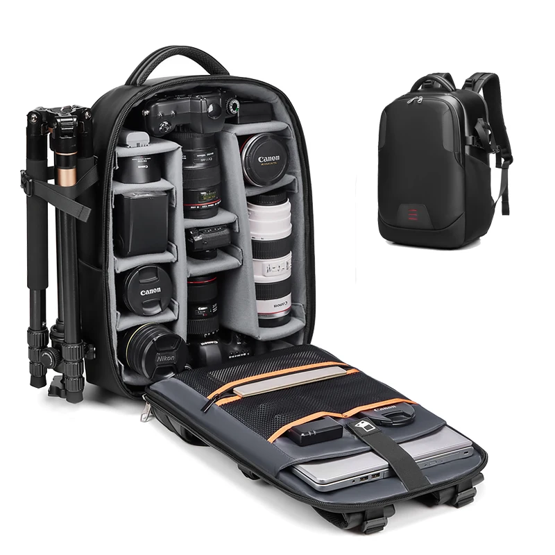 16 inch laptop camera backpack Smart Camera Backpack Carry on Travel Bag College Bookbag 16inch Women Men  Office Teacher Laptop Backpack