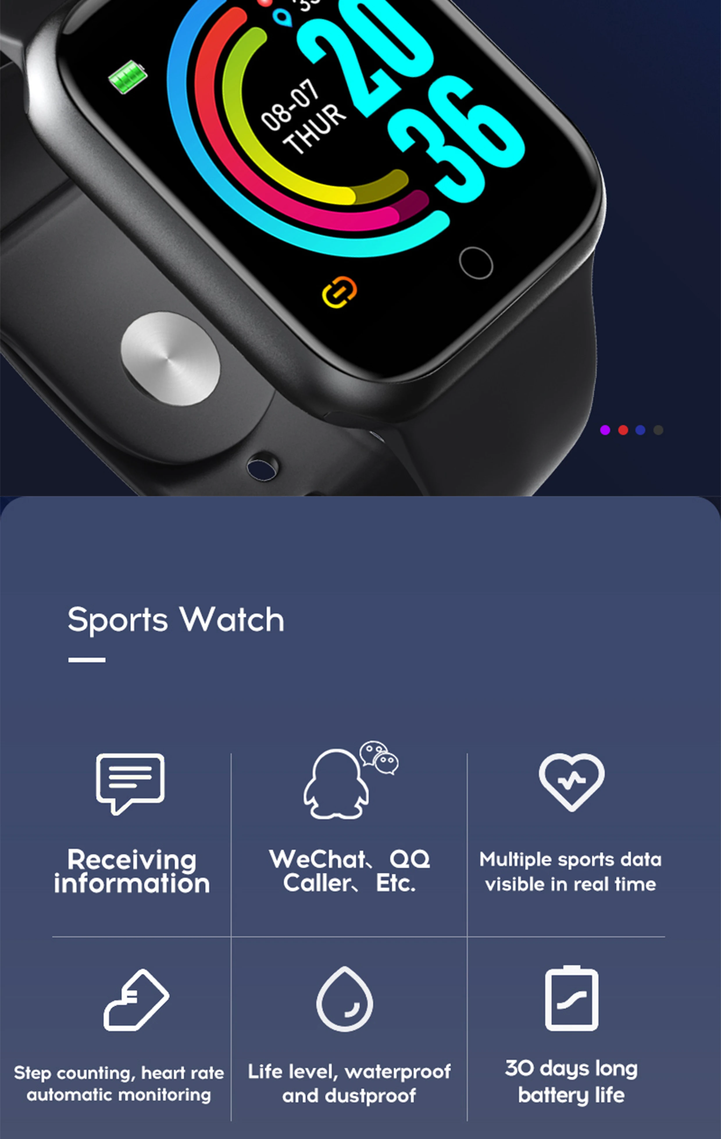 smart watch手表说明书图片