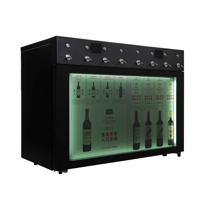 Automatic Vending Machines 8 Bottles Red Wine Dispenser Machine Bar Wine Cooler Fridge