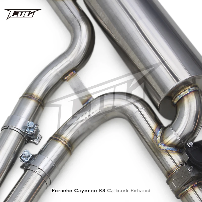 COC Performance Catback Exhaust for PORSCHE Cayenne E3 9Y0 2017-2019 Stainless Steel Exhaust Valve Control System Pipe Muffler