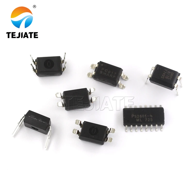 4 Pin Channel SMD Optocoupler IC Electronic Components Chip Integrated Circuit Optocouping Patch Optocoupler Circuits