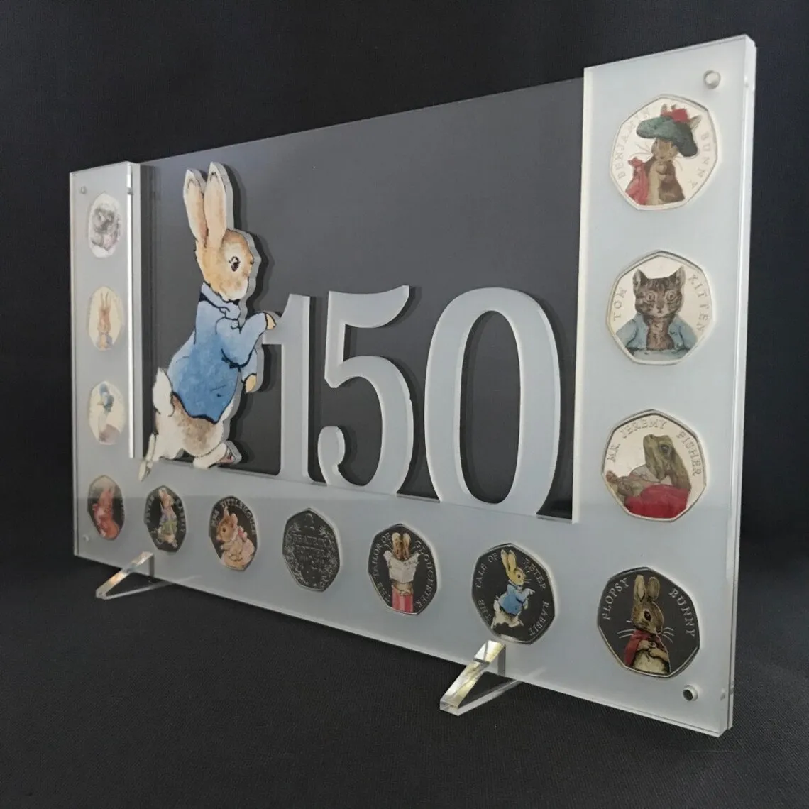 Custom Peter Rabbit Coin Collective Acrylic Coin Display Frame - Buy ...