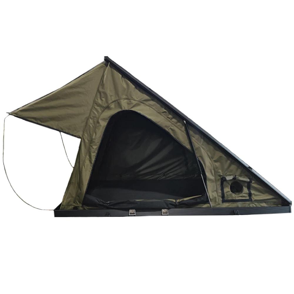 77lbs Super Lightweight Car Roof Top Tent Pvc Vinyl Soft Shell Triangle Light Offroad Camping