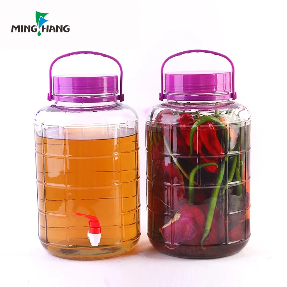 1L~25L 発酵用グラスジャー｜プラスチックキャップ付き
