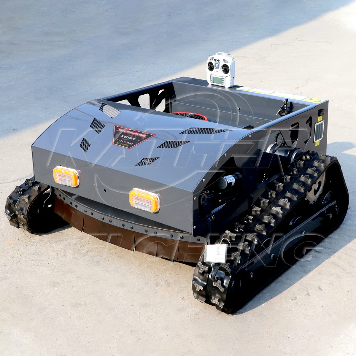 16hp 900mm 1000mm Gasoline Crawler Robot Lawn Mower Self Propelled Remote Control Walking Tractor Garden Grass Cutting Machine