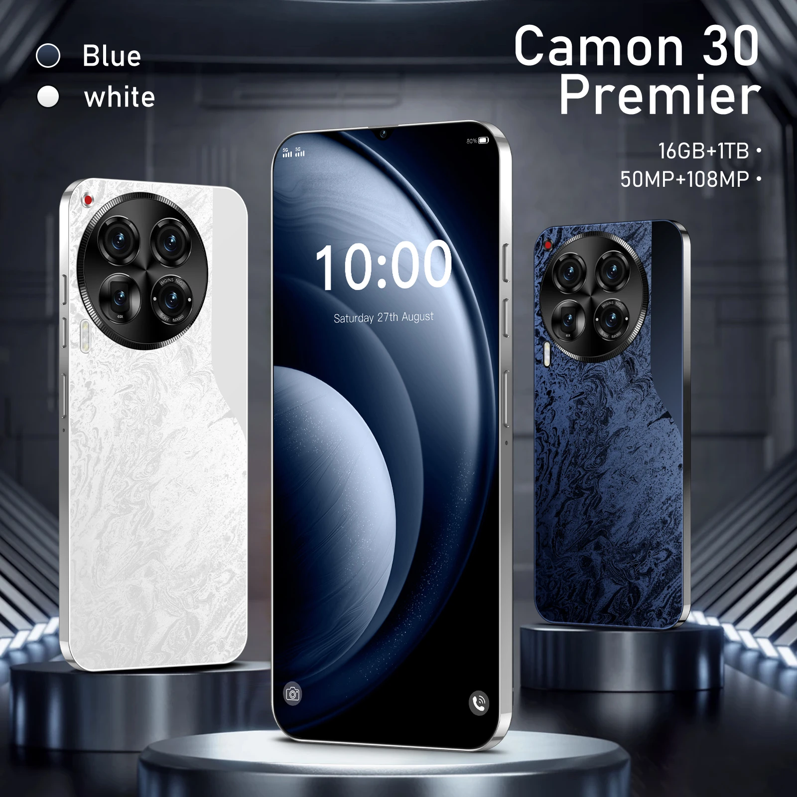 2025 Camon 30 Premier Android 13 Smartphone 4G/5G Mobile Phone with 108MP Rear Camera and 2K Screen Resolution LTE Cellular