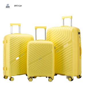Luxury Luggage Unisex Luxury 3-in-1 Trolley Suitcase 20/24/28 Inch Original Factory Travel Bag Packing Low Price PP Luggage Sets
