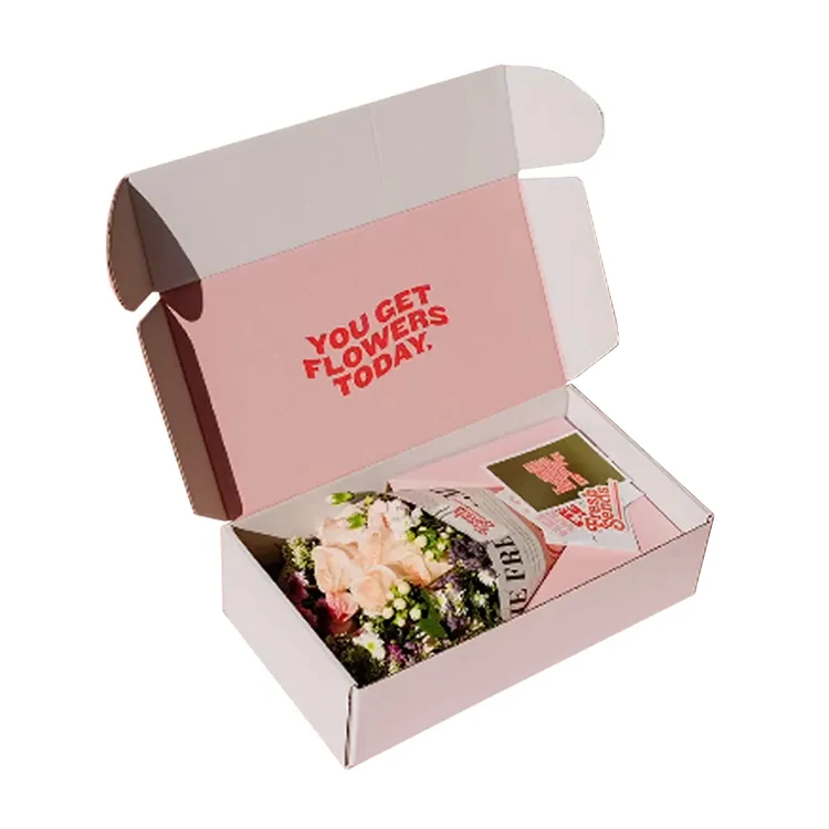 Custom Flower Arrangement Mailer Boxes Wholesale Floral Packaging