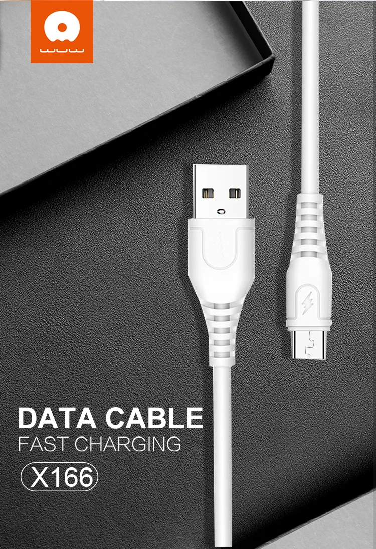 2A Power Cord V8 Micro Charger Plastic PVC Fast Data Charging Smartphone USB Cable_voghion.com