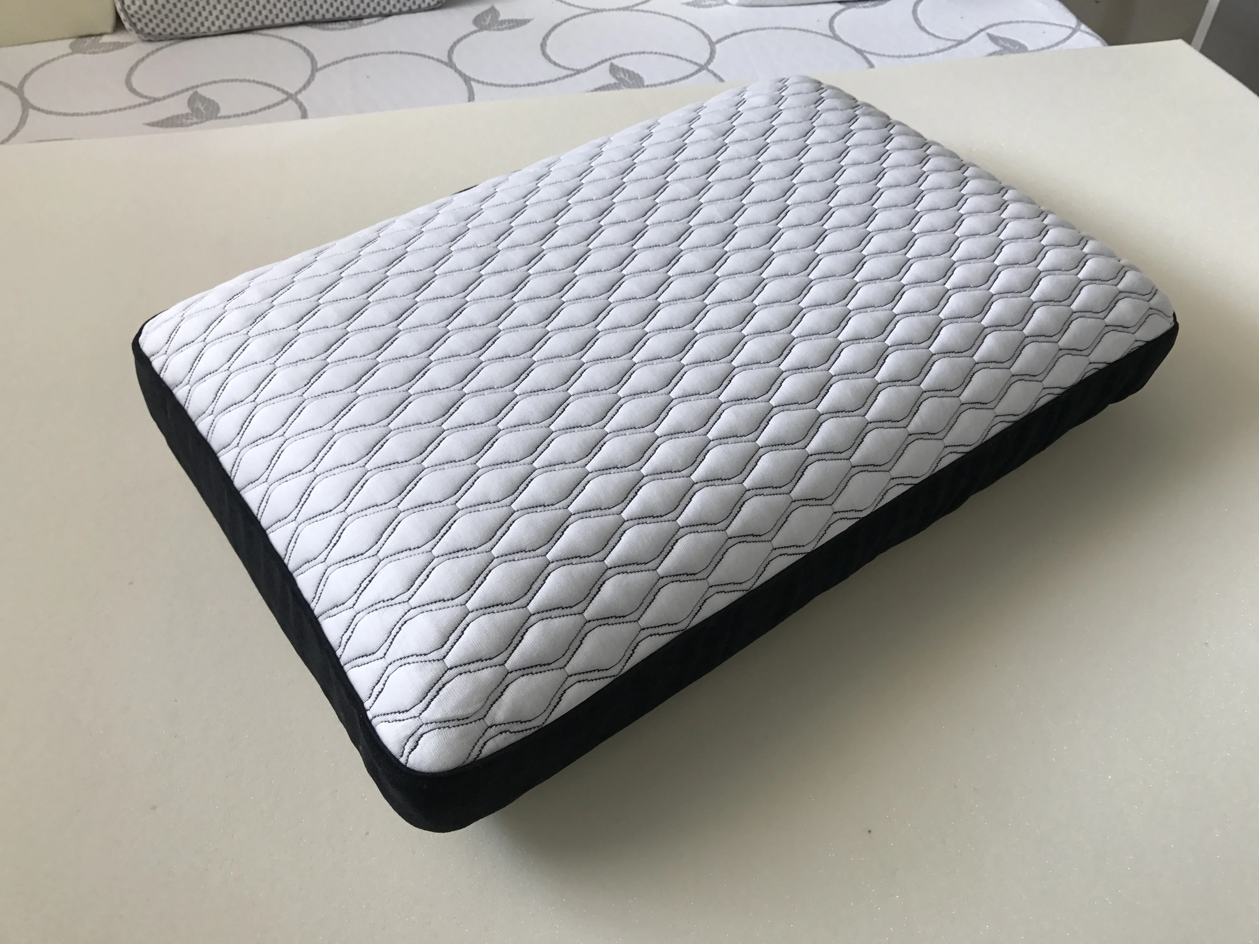 The Traditional Shape Bamboo Charcoal  Memory Foam Pillow With Hole