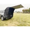 Tente de voyage noire pour voiture avec tuyaux en fer