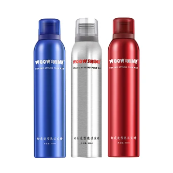 300ml Mousse Hair Salon Strong Hold Shine Red Blue Silver Bottle Curly Hair Mousse