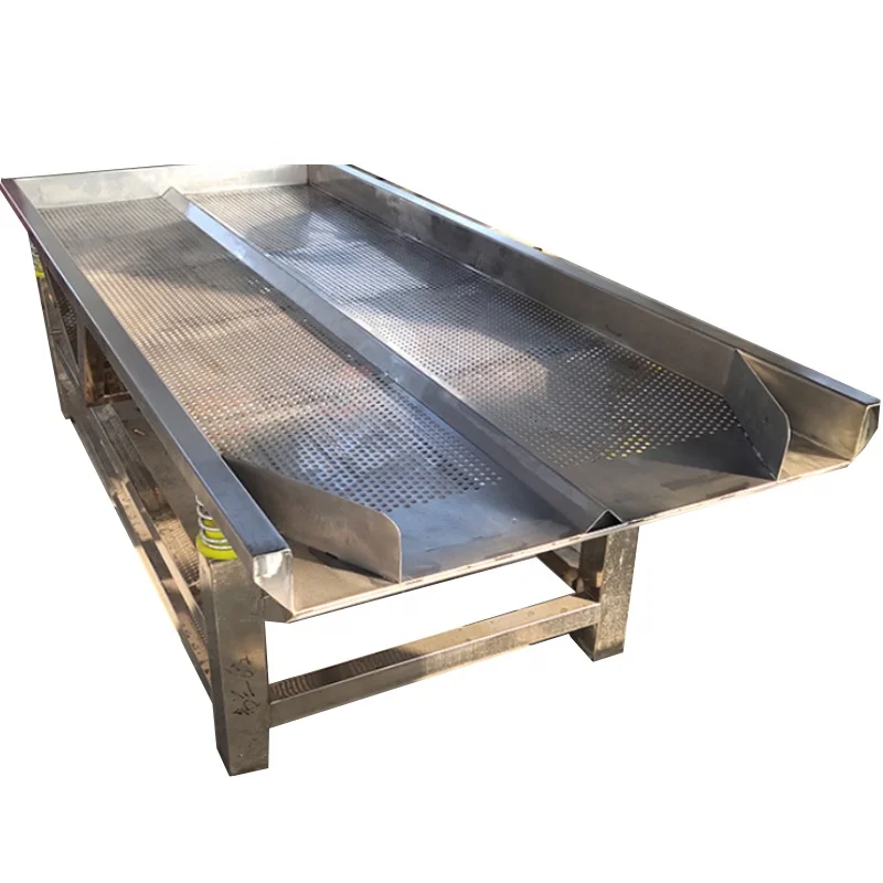 Vibration Dewatering Machine Vegetable and Fruit Vibrator Drain Water Machine