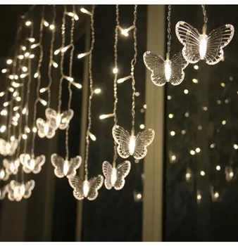 Prix De L'UE Coeur Chaud Rideau Lumineux En Forme De Cœur, Guirlande