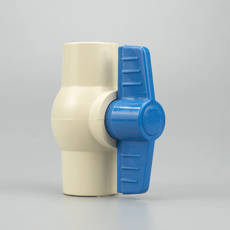 Quality Valves Supplier Pntek Custom ASTM 2846 High Quality 3/4" Plastic CPVC Pipe Fittings 2 Way Ball Valves 1/2"