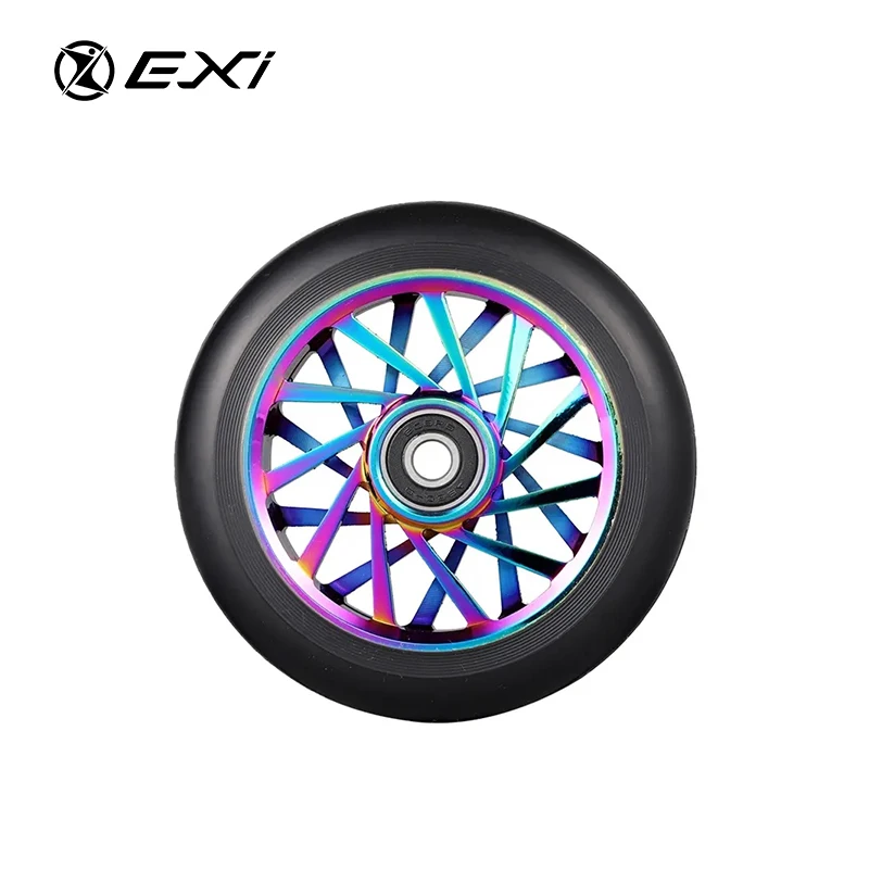 2023 Scooter Wheels 110mm Pro Scooter Aluminum Wear Resistant Pu Alloy Core Wheels For Stunt