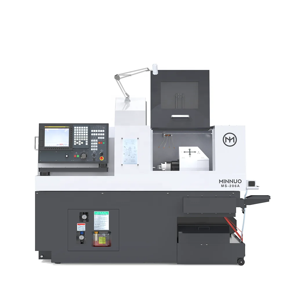 Precision Engineering Swiss Type CNC Lathe with Sliding Headstock