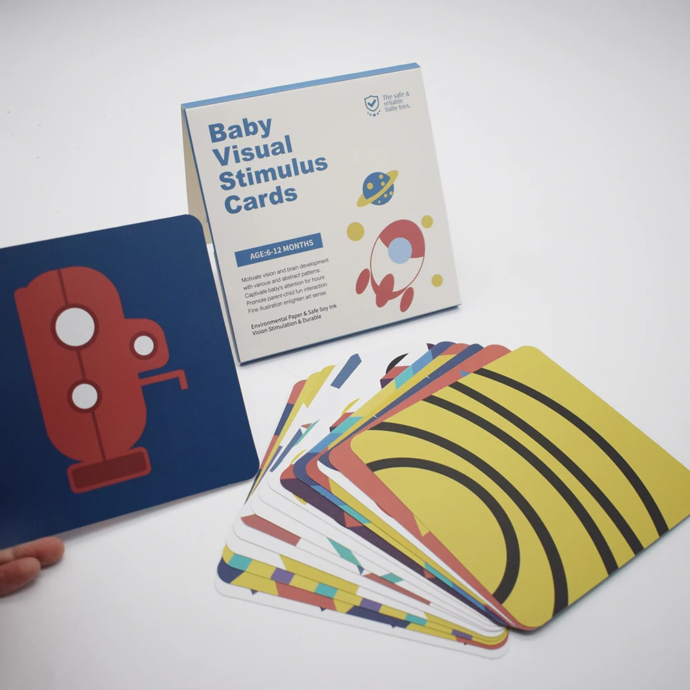 Richgv Baby Flash Cards Black&ap;White/Colorful High Contrast 40 Pages For