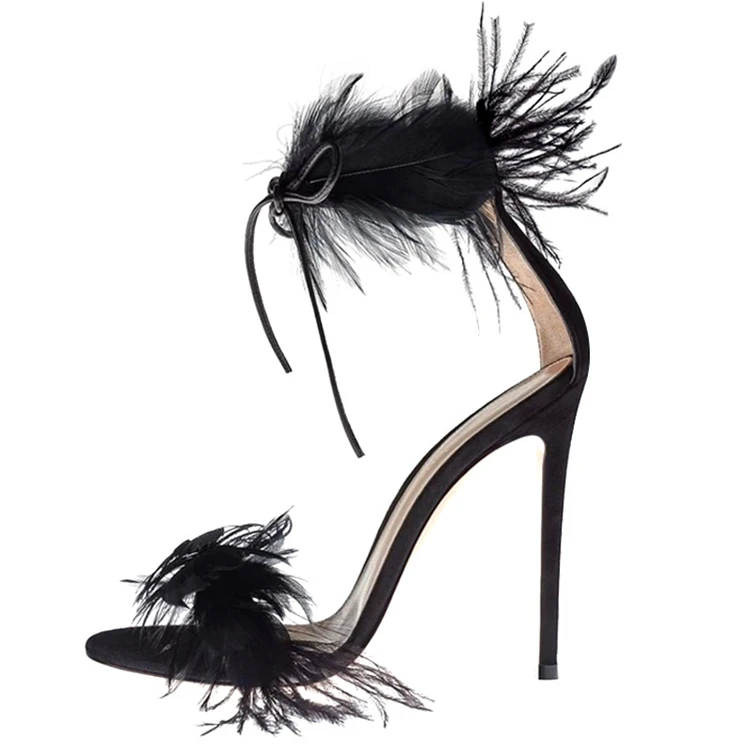High Heel Shoes With Feathers | vlr.eng.br