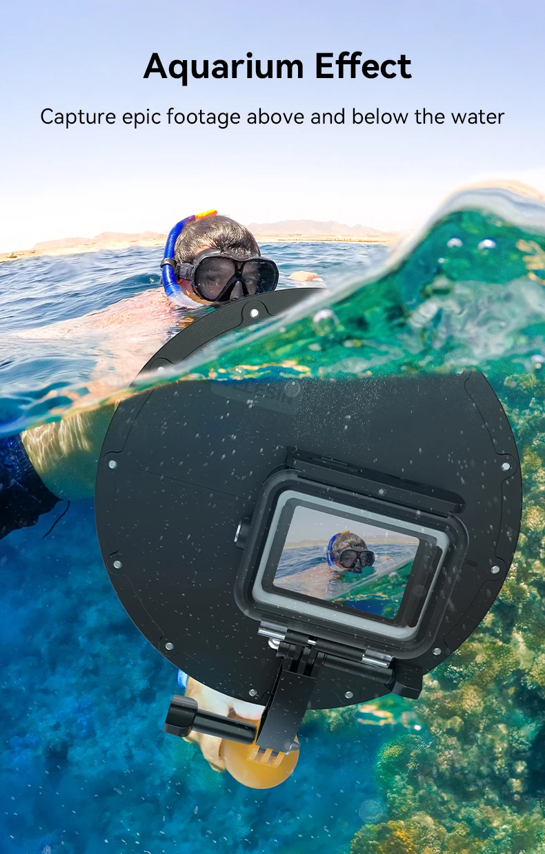 Underwater Gopro Footage Underwater Equipment Fisheye Sphere