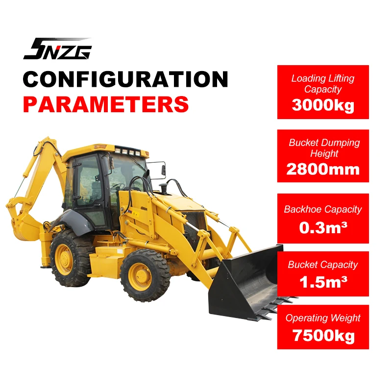Loading Backhoe Used 4x4 Mini Loader Backhoe With 3 Ton Rated Load Good Condition Plc ...