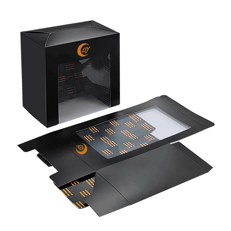 Customizable Thin Rectangle Packaging with Clear PVC Window