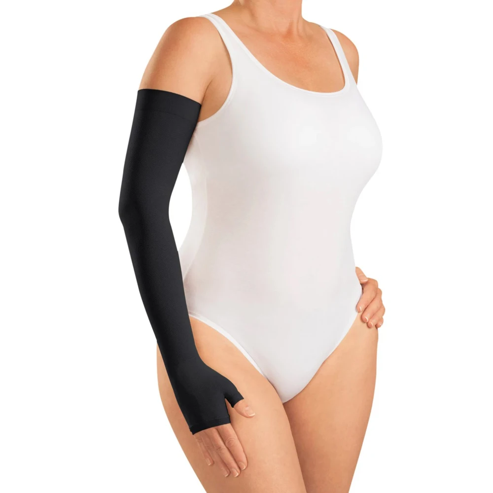 Beister Linfedema a compressione medica, da uomo e da donna (1 pezzo), 20-30 mmHg, maniche a compressione, supporto per palmo, polso e braccio, fascia per gomito, per artrite, gomito del tennista