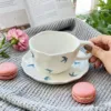 Swallow-coffee cup and saucer