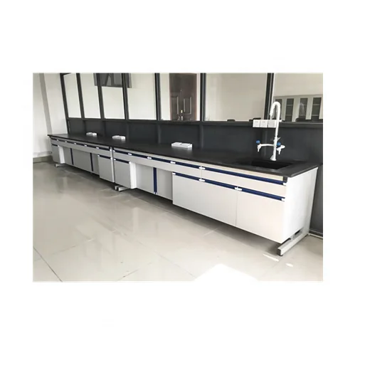 CARTMAY Good Prices High School Lab Individual Benches Physics Biology Chemicals Phenolic Resin Wet Lab Tables With Shelves