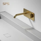 Mixer Faucet A2243 SPS Ebay Amazon Hot Seller Luxury Brushed Gold Nickle Bathroom Vessel Sink Tall Waterfall Tap Mixer Faucet