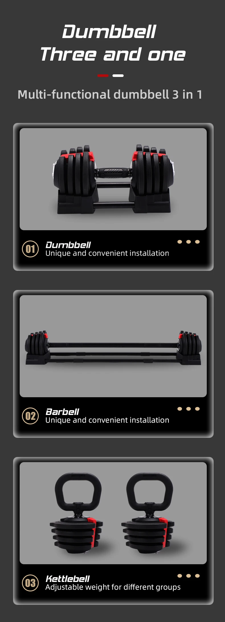 Free weights set dumbells adjustable dumbbell weight plates 40kg