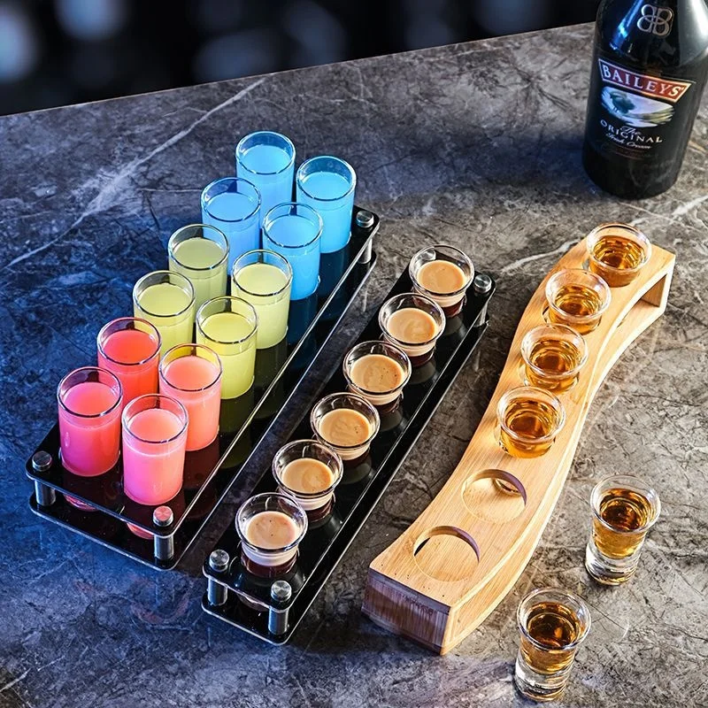 2 oz Bullet Tumbler 30ml 45ml 70ml Gift Shot Glass Cup Alcohol Promotion  Customize Thick Bottom Shot Glass with Frame