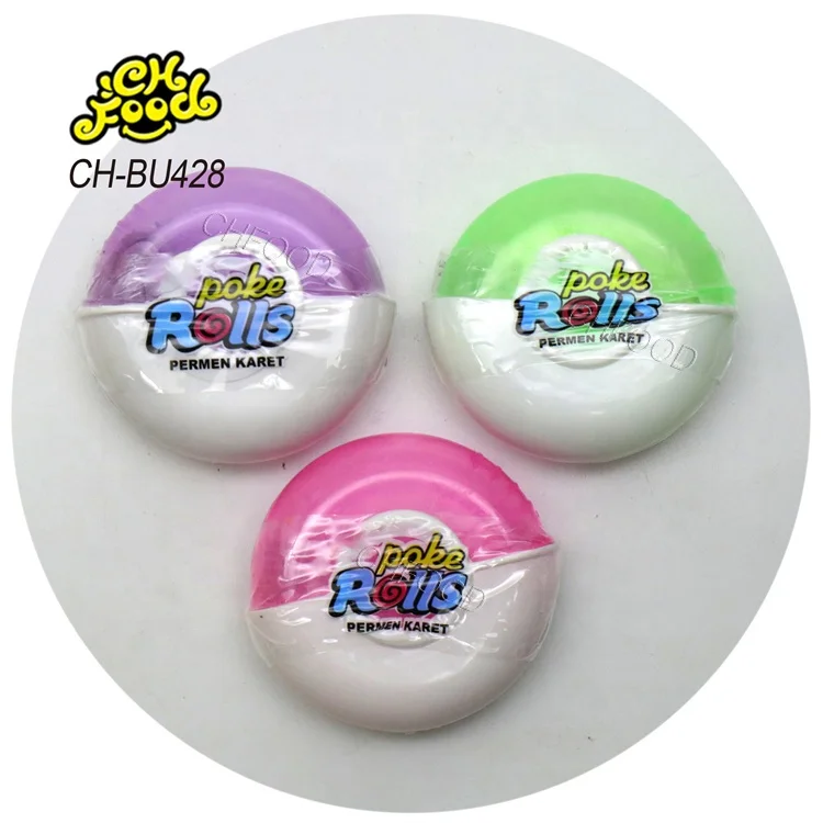 Wholesale Hot Selling Fruity Poke Roll Bubble Gum OEM Halal Roll Gum Sweet Chewing Gum Custom China Manufacturer