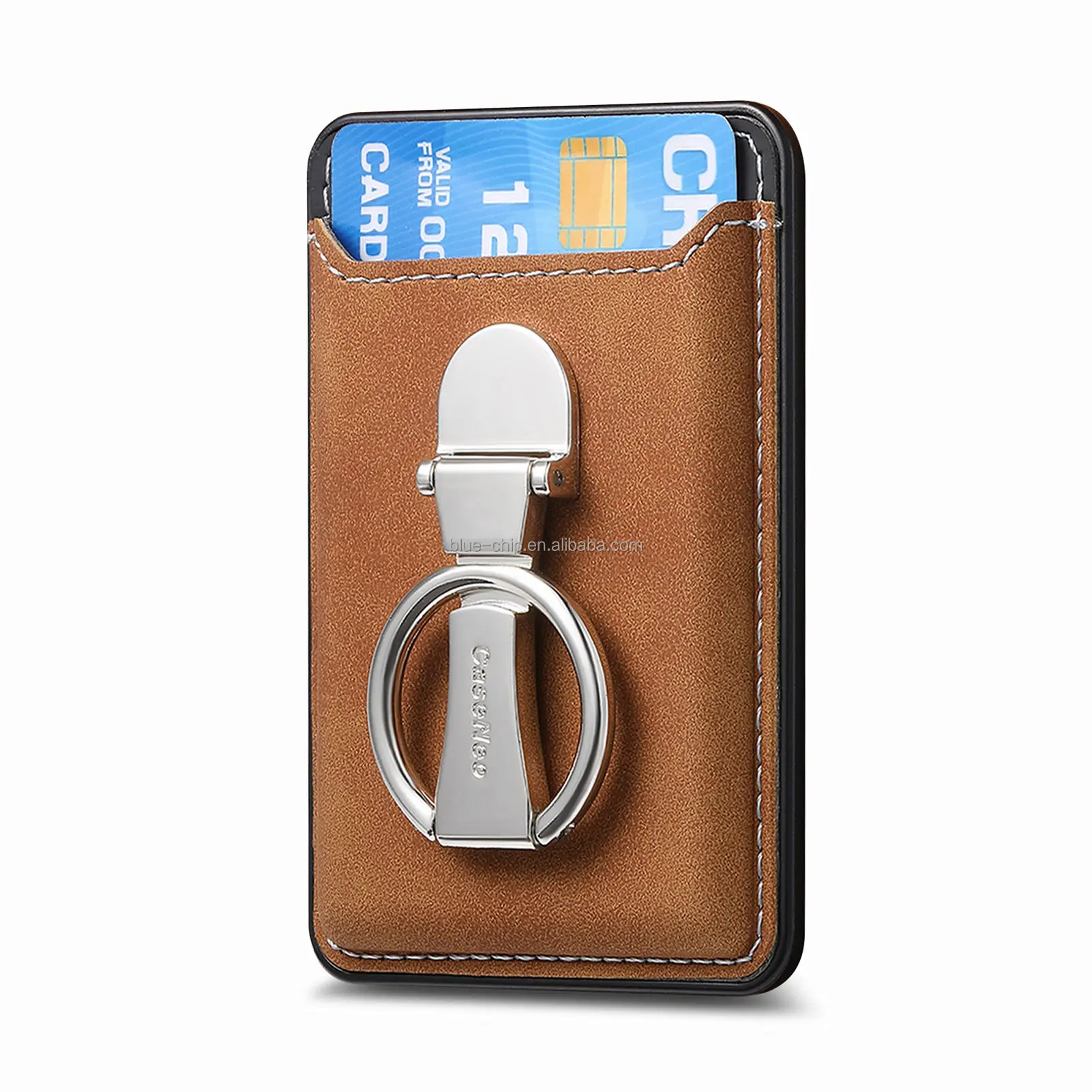 Portable One Touch Custom Stand Business Credit Card Case Mobile