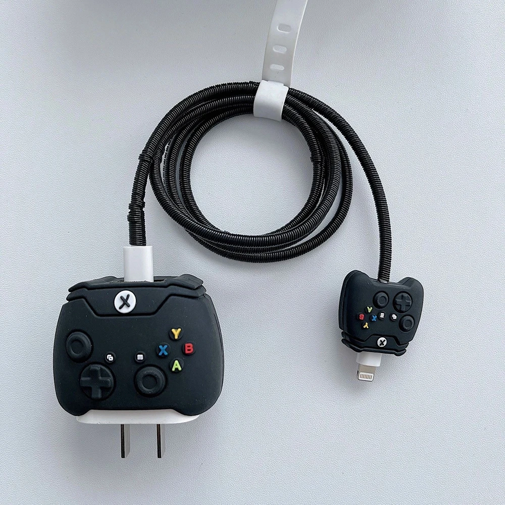 Cartoon Iphone Charging Cable Protector Cover for 18W/20W EU US Charger Case Cable Cord Winder Protect