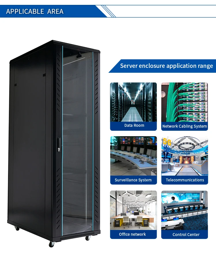 19 Network Cheap Server Rack 18u 20u 22u 24u 27u 32u 36u 42u 47u Indoor Network Server Switch Cabinet