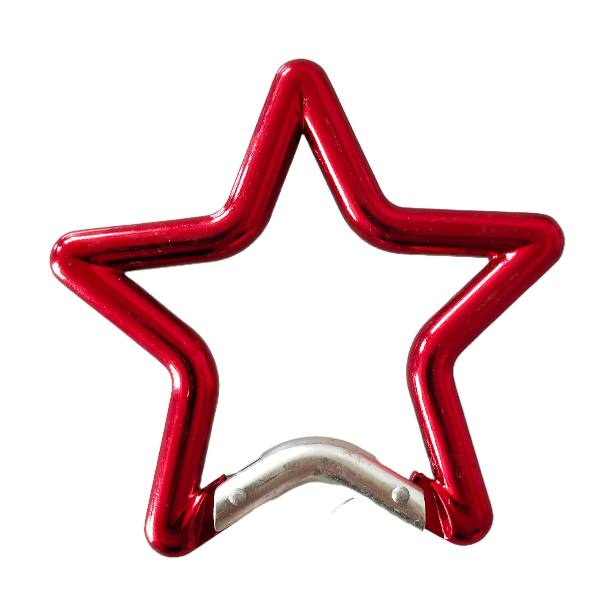 Custom Laser Engrave in All Regular Colors Instant Shipping Aluminum Alloy Promotional Keychain Star Carabiner Keychain