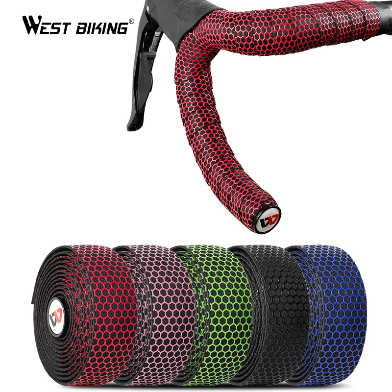 Nastro Manubrio WEST BIKING Riflettente Per Bici Da Corsa – Nero, Lunghezza 2.2m, Spesso 2.8mm, Confezione Da 2 Pezzi
