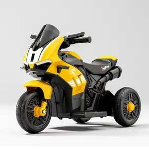 Children Motorcycle Double Drive LED Electric Toys Kids Ride on Motorcycles Toy Car Sitting Battery Baby Car