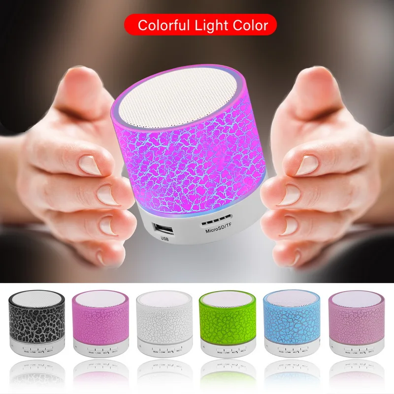 Wireless Portable Bluetooth Speaker Mini LED Music Audio TF USB FM Stereo Sound Speaker for Phone