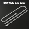 6 mm moissanite cuban chain