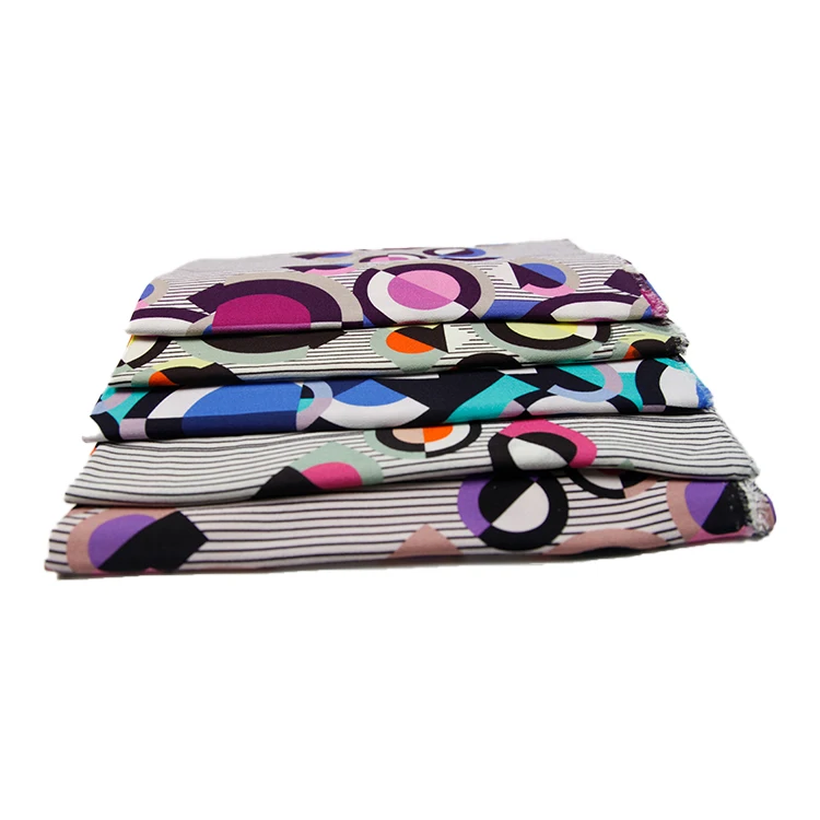 Приятная для кожи ткань одежды вискоза/искусственный шелк креп струйная с цифровой