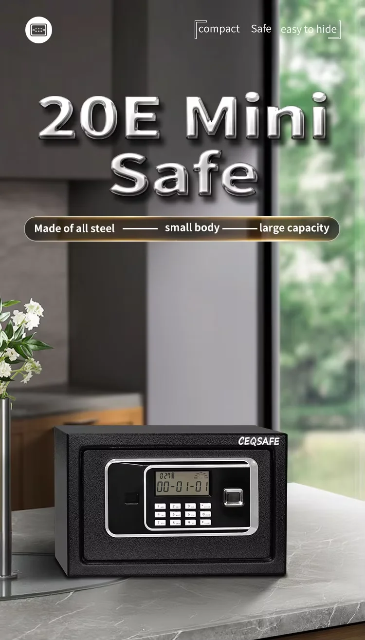CEQSAFE High Security Mini Safe Box With Digital Keypad for Hotel Room factory