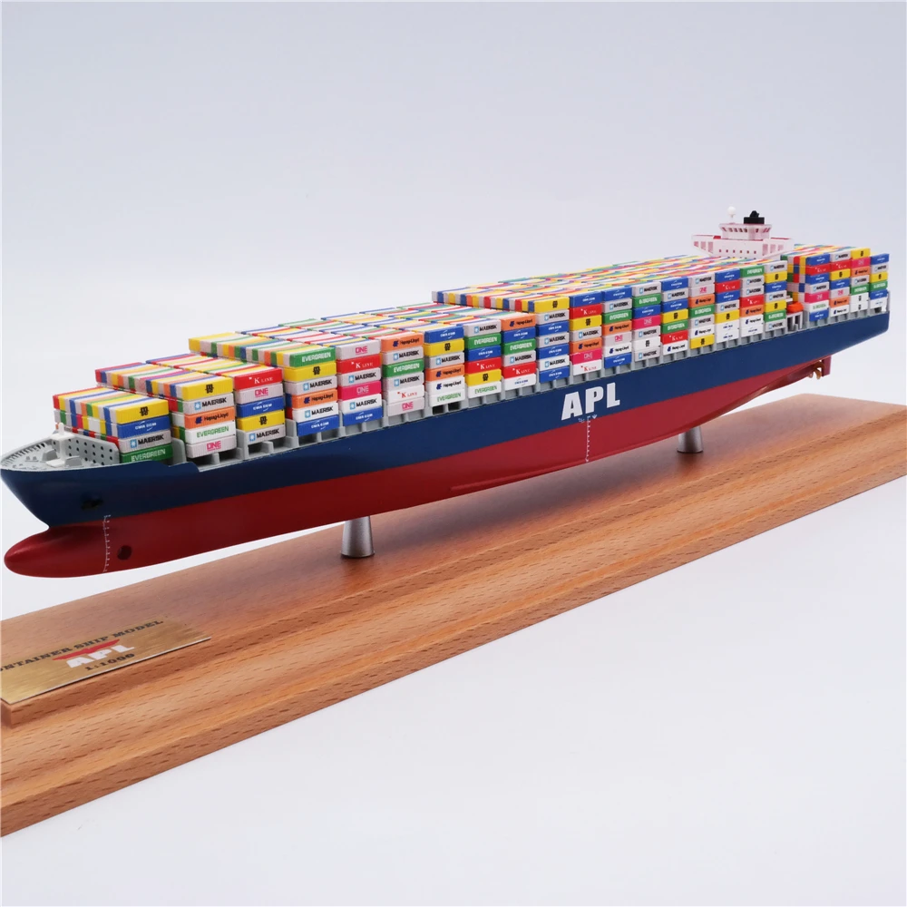 【A】35cm APL Container ship model Color APL Logistics O.A.S ship model