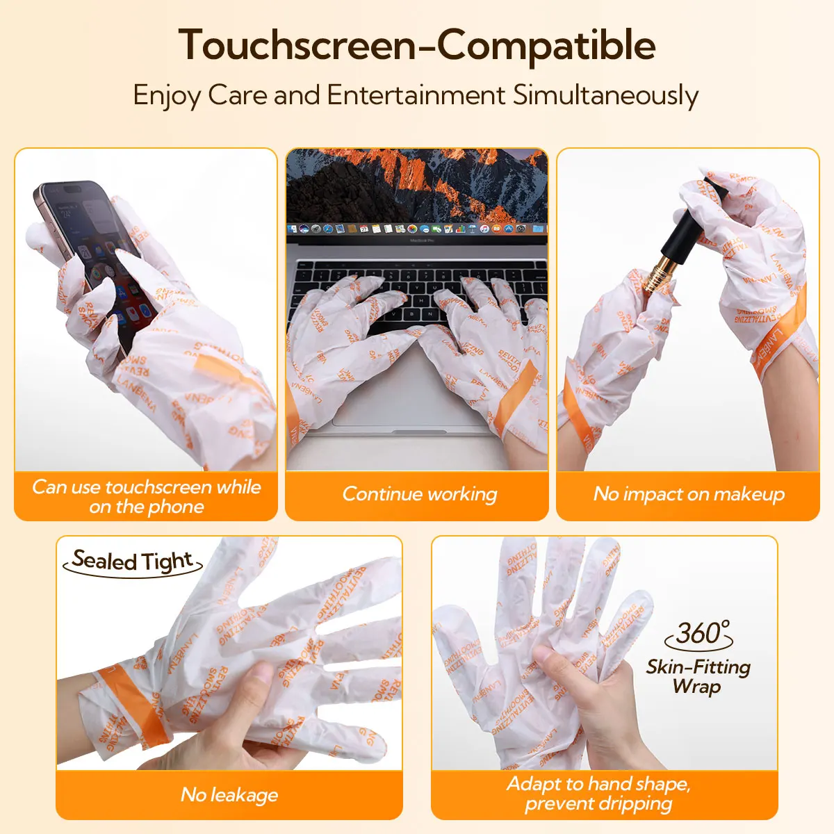 Lanbena Manufacturer OEM Nourishing Deep Hydration Glove Moisturizing Hand Mask details