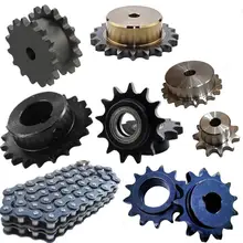 c45 carbon steel double sprocket machining custom sprocket chain factory with competitive prices and high quality