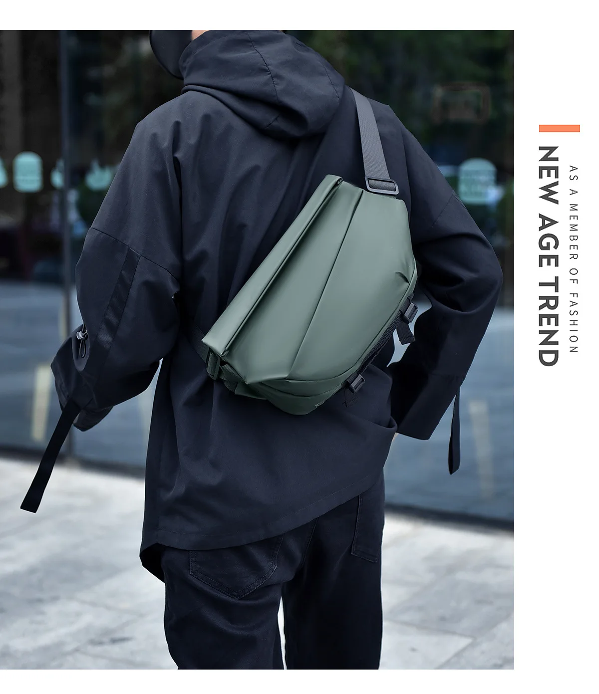 best sales Anti lost Messenger Outdoor Chest Crossbody Bag Waterproof Sling Bag men